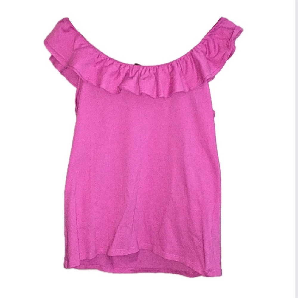 Flirty Ralph Lauren Ruffle Strap Tank